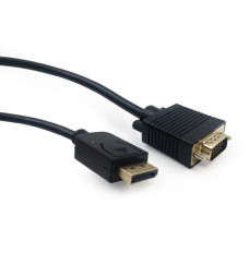 Gembird CCP-DPM-VGAM-6 video cable adapter 1.8 m VGA (D-Sub) DisplayPort Black
