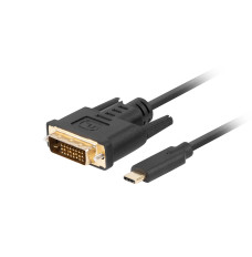 Lanberg CA-CMDV-10CU-0005-BK video cable adapter 0.5 m USB Type-C DVI-D Black