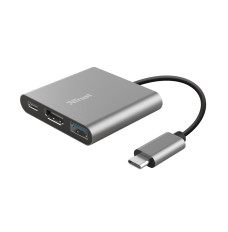 Trust Dalyx USB 3.2 Gen 1 (3.1 Gen 1) Type-C 5 Mbit/s Aluminium, Black