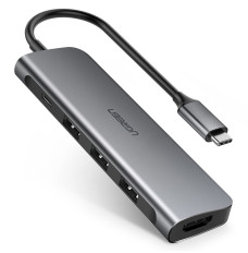 Ugreen 50209 notebook dock/port replicator USB 3.2 Gen 1 (3.1 Gen 1) Type-C Black, Grey