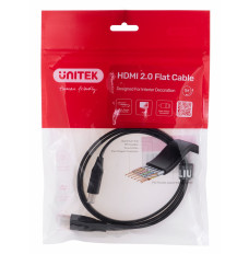 UNITEK HDMI CABLE 2.0 4K60HZ, FLAT, 1M,C11063BK-1M