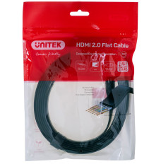 UNITEK HDMI CABLE 2.0 4K60HZ,FLAT ,3M, C11063BK-3M