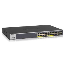 Netgear GS728TP Managed L2/L3/L4 Gigabit Ethernet (10/100/1000) Black 1U Power over Ethernet (PoE)