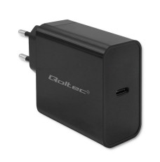 Qoltec 52379 Super Quick PD Charger | 1xUSB-C | 65W | 5-20V | 3-3.25A | Black