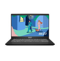 MSI Modern 14 C12MO-868PL Laptop 35.6 cm (14") Full HD Intel® Core™ i5-1235U 16 GB DDR4-SDRAM 512 GB SSD Wi-Fi 6 (802.11ax) Windows 11 Home Black