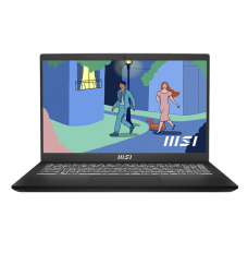 MSI Modern 15 B12MO-686PL Laptop 39.6 cm (15.6") Full HD Intel® Core™ i7 i7-1255U 16 GB DDR4-SDRAM 512 GB SSD Wi-Fi 6 (802.11ax) Windows 11 Home Black