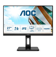 AOC U27P2CA computer monitor 68.6 cm (27") 3840 x 2160 pixels 4K Ultra HD LED Black