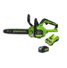 24V 4Ah 30 cm chainsaw Greenworks GD24CS30K4 - 2007007UB