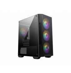 MSI MAG FORGE M100A computer case Micro Tower Black, Transparent
