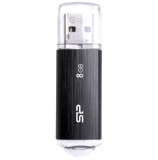 SILICON POWER Ultima U02 Pendrive USB flash drive 8 GB USB 2.0 (SP008GBUF2U02V1K) Black