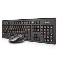 A4Tech 7100N desktop keyboard Mouse included RF Wireless QWERTY English Black