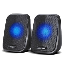 Audiocore AC835 2.0 Stereo Speakers With LED Backlighting For PC Laptop Smartphone