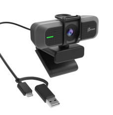 J5create USB 4K Ultra HD Webcam USB-C/USB 2.0; colour black JVU430-N
