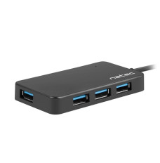 NATEC Hub USB 3.0 Moth (4 ports, black)