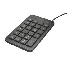 Trust 22221 numeric keypad Notebook/PC USB Black