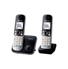 Panasonic KX-TG6812 DECT telephone Caller ID Black, Silver