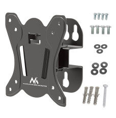 Maclean MC-415 TV Monitor Wall Mount 13"-32" 30kg Tilt Rotate max. VESA 100x100 30kg Black Slim Universal Powder Coated