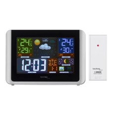Technoline WS 6442 digital weather station Black, Silver LCD Battery