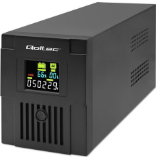 Qoltec 53771 uninterruptible power supply (UPS) Line-Interactive 2 kVA 1200 W 2 AC outlet(s)