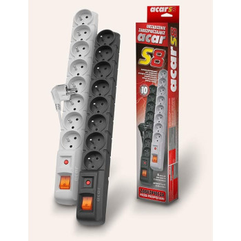 Surge protector S8 3M, grey