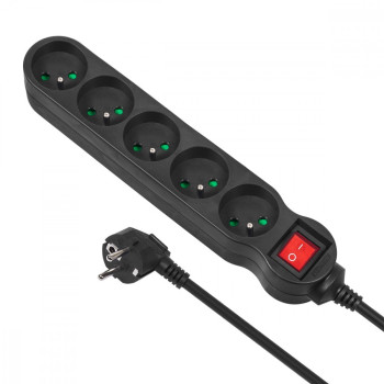 Power strip 5m MCE185 2300W black