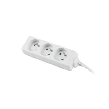 Power strip 1.5m white 3xFR, full CU