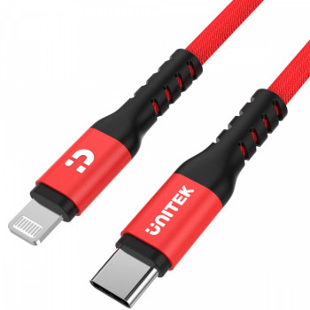 Cable USB-C - Lightning 1M, M M, MFI; C14060RD