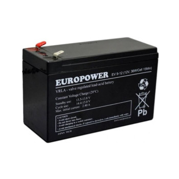 AUKUMULATOR EUROPOWER EV 12V 9Ah