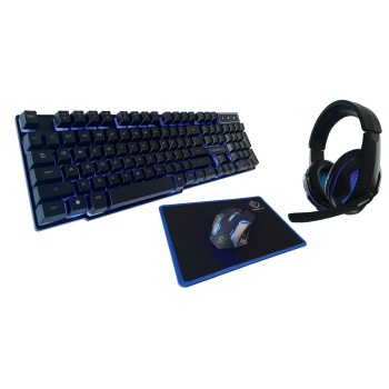 Gaming kit:keyboard+mous +pad+headphone