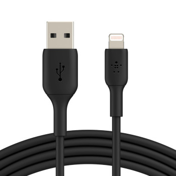Belkin PVC USB-A to Ligh tning 2m Black