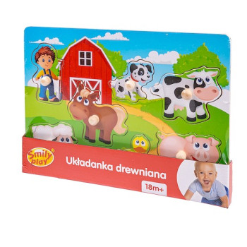 Wooden puzzle Farm