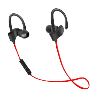 BLUETOOTH EARPHONES BLACK RED