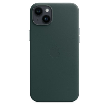 Case iPhone 14 Plus leather Forest green