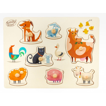 Wooden puzzle Pets