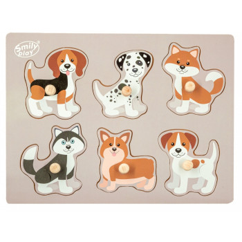 Wooden puzzle Animals dogs