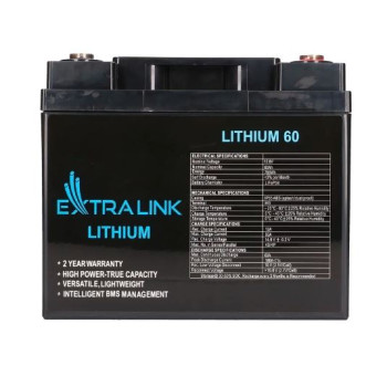 Battery LiFePO4 60AH 12.8V BMS EX.30448