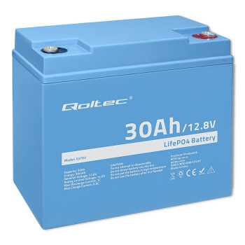 LiFePO4 battery 12.08V, 30Ah, 384Wh, BM