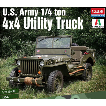 Plastic model U.S. Army 1 4 ton 4x4 Utility Truck 1 24