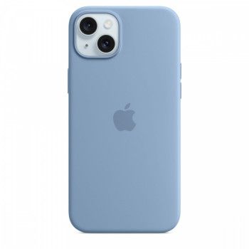 Silicone case with MagSafe for iPhone 15 Plus - winter blue