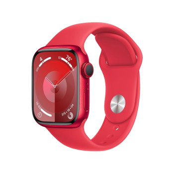 Watch Series 9 GPS 45mm (PRODUCT)RED Aluminium Case with (PRODUCT)RED Sport Band - S M