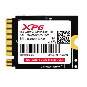 XPG GAMMIX S55 SSD 1TB PCIe 4x4 5 3.7MB s M2230