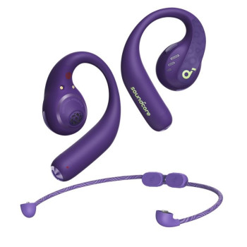 On-Ear Headphones SoundCore AeroFit Pro purple