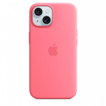 Silicone Case with MagSafe for iPhone 15 - Pink