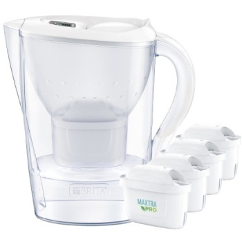 Marella XL 3.5l filter jug + 4 cartridges PRO Pure Performance cartridges White