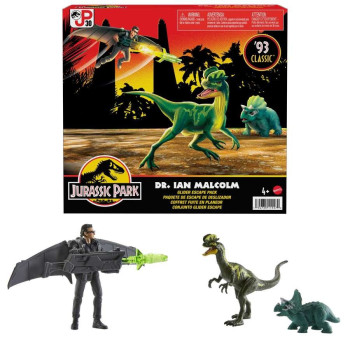 Figures set Jurassic Park Ian Malcolm with dinosaurs