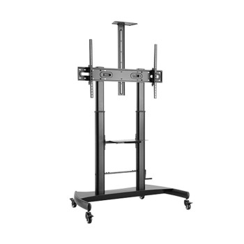 Height adjustable TV floor stand witch wheels 60-100 inch