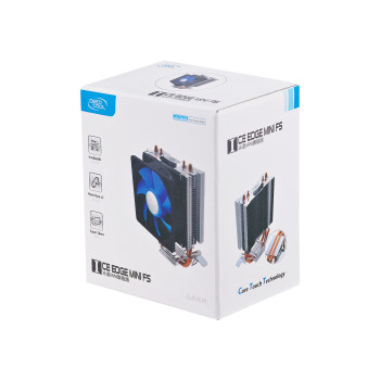 Deepcool  "Ice Edge Mini FS" universal cooler, 2 heatpipes, Intel Socket LGA1156 /1155/ 775 and AMD Socket FM1/AM3+/AM3/AM2+/AM2/940/939/754 deepcool "Iceedge mini FS"  Universal