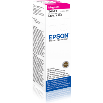 Epson T6643 Ink bottle 70ml Ink Cartridge, Magenta