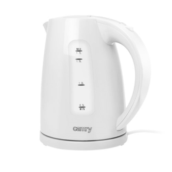 Camry Kettle CR 1255  Standard, Plastic, White, 2200 W, 360° rotational base, 1.7 L