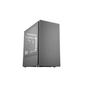 Cooler Master Silencio S400 with Steel side panel Black  Mini ITX, Micro ATX Power supply included No